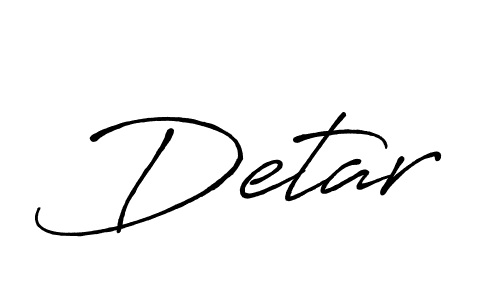 How to make Detar name signature. Use Antro_Vectra_Bolder style for creating short signs online. This is the latest handwritten sign. Detar signature style 7 images and pictures png