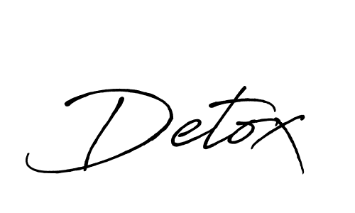 if you are searching for the best signature style for your name Detox. so please give up your signature search. here we have designed multiple signature styles  using Antro_Vectra_Bolder. Detox signature style 7 images and pictures png
