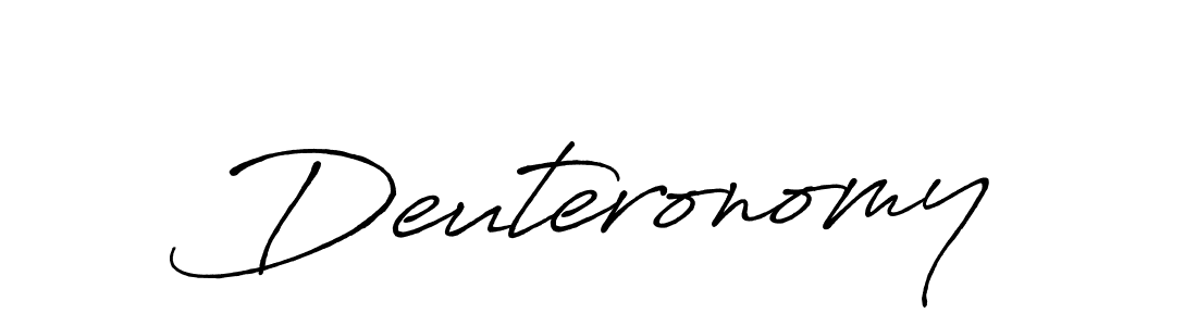 Also we have Deuteronomy name is the best signature style. Create professional handwritten signature collection using Antro_Vectra_Bolder autograph style. Deuteronomy signature style 7 images and pictures png