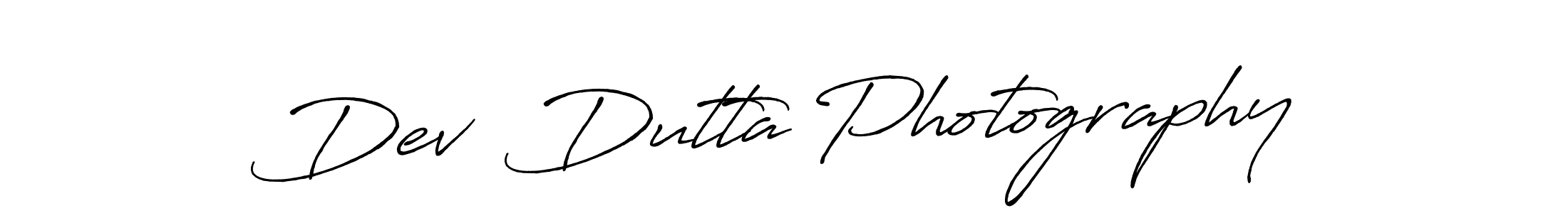 Design your own signature with our free online signature maker. With this signature software, you can create a handwritten (Antro_Vectra_Bolder) signature for name Dev  Dutta Photography. Dev  Dutta Photography signature style 7 images and pictures png