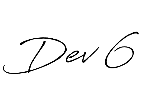 Create a beautiful signature design for name Dev 6. With this signature (Antro_Vectra_Bolder) fonts, you can make a handwritten signature for free. Dev 6 signature style 7 images and pictures png