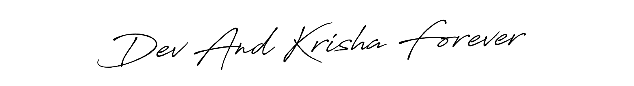 See photos of Dev And Krisha Forever official signature by Spectra . Check more albums & portfolios. Read reviews & check more about Antro_Vectra_Bolder font. Dev And Krisha Forever signature style 7 images and pictures png