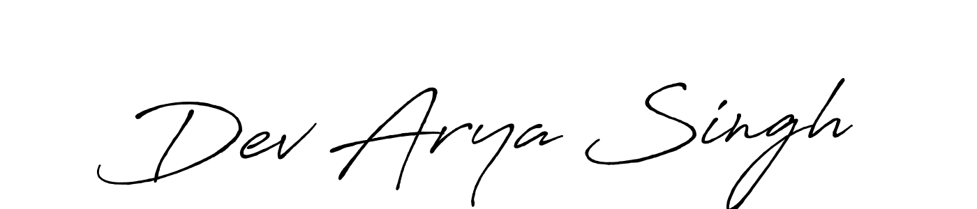 Similarly Antro_Vectra_Bolder is the best handwritten signature design. Signature creator online .You can use it as an online autograph creator for name Dev Arya Singh. Dev Arya Singh signature style 7 images and pictures png