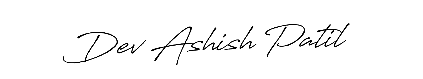 It looks lik you need a new signature style for name Dev Ashish Patil. Design unique handwritten (Antro_Vectra_Bolder) signature with our free signature maker in just a few clicks. Dev Ashish Patil signature style 7 images and pictures png