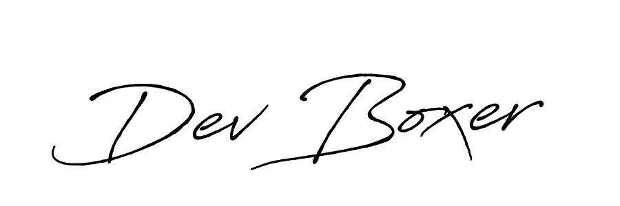 It looks lik you need a new signature style for name Dev Boxer. Design unique handwritten (Antro_Vectra_Bolder) signature with our free signature maker in just a few clicks. Dev Boxer signature style 7 images and pictures png
