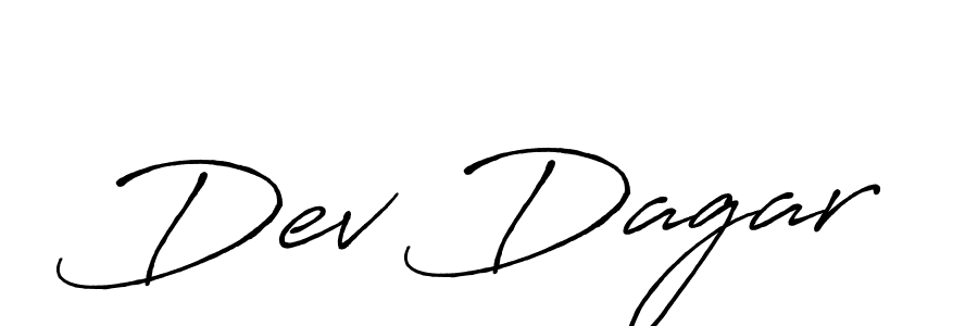 Dev Dagar stylish signature style. Best Handwritten Sign (Antro_Vectra_Bolder) for my name. Handwritten Signature Collection Ideas for my name Dev Dagar. Dev Dagar signature style 7 images and pictures png