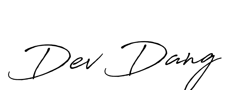 You can use this online signature creator to create a handwritten signature for the name Dev Dang. This is the best online autograph maker. Dev Dang signature style 7 images and pictures png