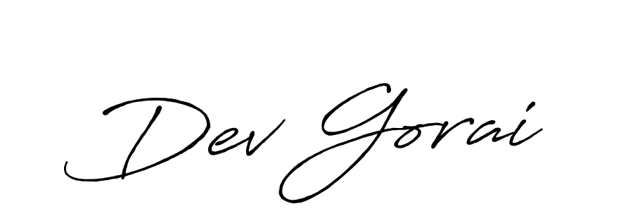 Make a beautiful signature design for name Dev Gorai. With this signature (Antro_Vectra_Bolder) style, you can create a handwritten signature for free. Dev Gorai signature style 7 images and pictures png