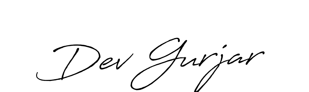 Once you've used our free online signature maker to create your best signature Antro_Vectra_Bolder style, it's time to enjoy all of the benefits that Dev Gurjar name signing documents. Dev Gurjar signature style 7 images and pictures png