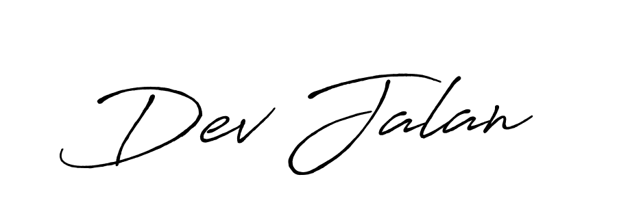Dev Jalan stylish signature style. Best Handwritten Sign (Antro_Vectra_Bolder) for my name. Handwritten Signature Collection Ideas for my name Dev Jalan. Dev Jalan signature style 7 images and pictures png