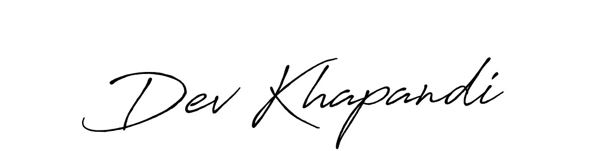 Once you've used our free online signature maker to create your best signature Antro_Vectra_Bolder style, it's time to enjoy all of the benefits that Dev Khapandi name signing documents. Dev Khapandi signature style 7 images and pictures png