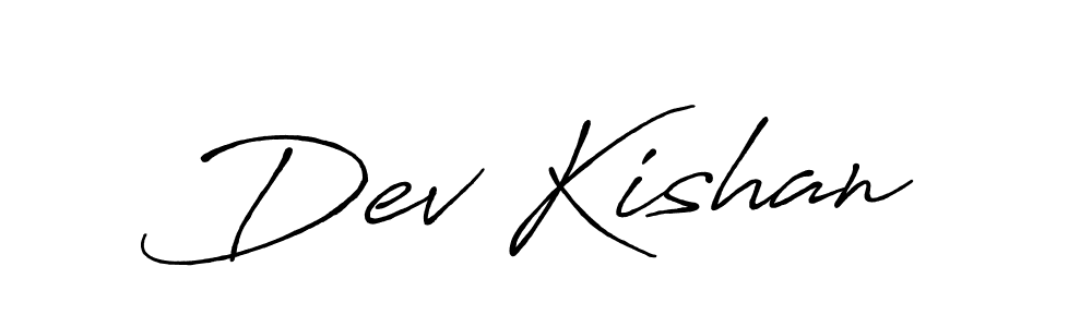 Create a beautiful signature design for name Dev Kishan. With this signature (Antro_Vectra_Bolder) fonts, you can make a handwritten signature for free. Dev Kishan signature style 7 images and pictures png