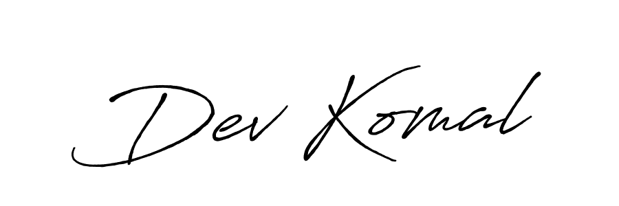 Dev Komal stylish signature style. Best Handwritten Sign (Antro_Vectra_Bolder) for my name. Handwritten Signature Collection Ideas for my name Dev Komal. Dev Komal signature style 7 images and pictures png