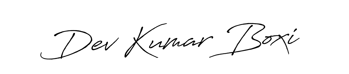 Dev Kumar Boxi stylish signature style. Best Handwritten Sign (Antro_Vectra_Bolder) for my name. Handwritten Signature Collection Ideas for my name Dev Kumar Boxi. Dev Kumar Boxi signature style 7 images and pictures png