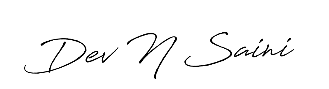 It looks lik you need a new signature style for name Dev N Saini. Design unique handwritten (Antro_Vectra_Bolder) signature with our free signature maker in just a few clicks. Dev N Saini signature style 7 images and pictures png