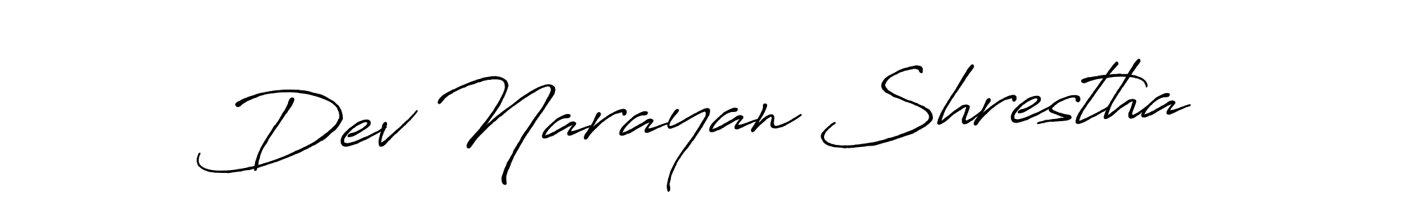 Similarly Antro_Vectra_Bolder is the best handwritten signature design. Signature creator online .You can use it as an online autograph creator for name Dev Narayan Shrestha. Dev Narayan Shrestha signature style 7 images and pictures png
