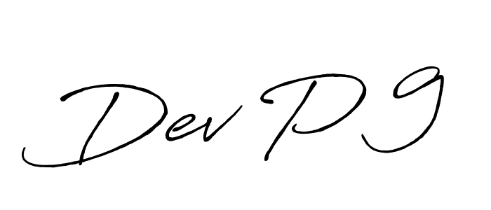 Also we have Dev P 9 name is the best signature style. Create professional handwritten signature collection using Antro_Vectra_Bolder autograph style. Dev P 9 signature style 7 images and pictures png