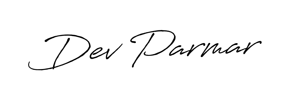 Also we have Dev Parmar name is the best signature style. Create professional handwritten signature collection using Antro_Vectra_Bolder autograph style. Dev Parmar signature style 7 images and pictures png