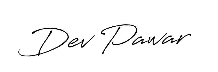 Similarly Antro_Vectra_Bolder is the best handwritten signature design. Signature creator online .You can use it as an online autograph creator for name Dev Pawar. Dev Pawar signature style 7 images and pictures png