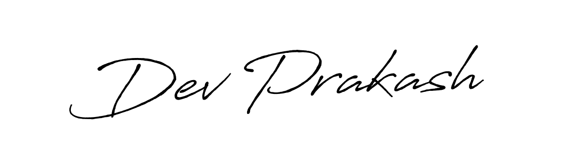 Create a beautiful signature design for name Dev Prakash. With this signature (Antro_Vectra_Bolder) fonts, you can make a handwritten signature for free. Dev Prakash signature style 7 images and pictures png