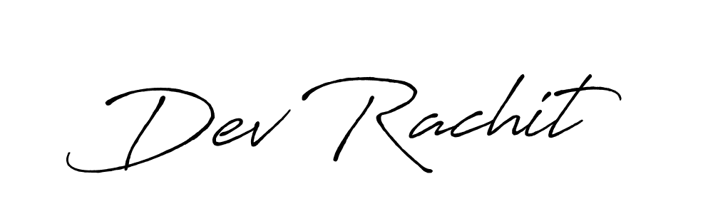 Make a beautiful signature design for name Dev Rachit. With this signature (Antro_Vectra_Bolder) style, you can create a handwritten signature for free. Dev Rachit signature style 7 images and pictures png