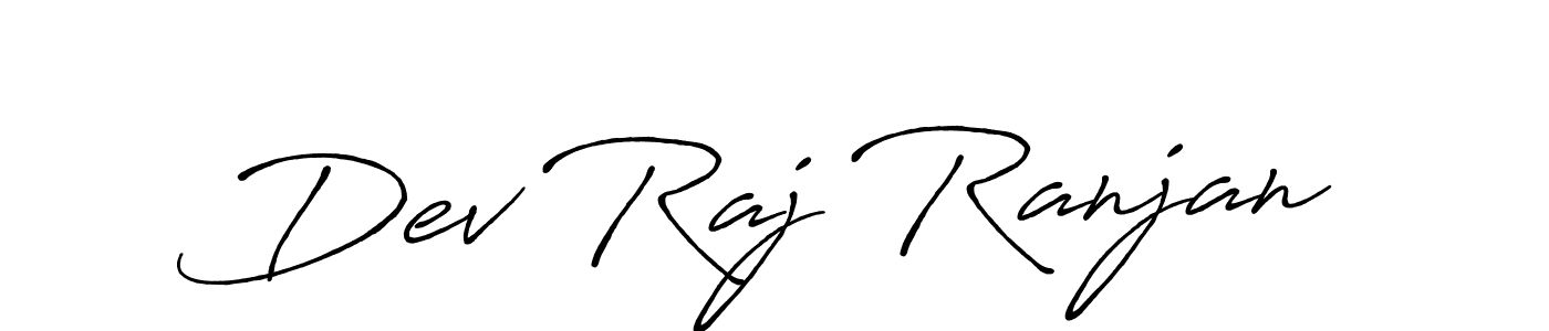 Design your own signature with our free online signature maker. With this signature software, you can create a handwritten (Antro_Vectra_Bolder) signature for name Dev Raj Ranjan. Dev Raj Ranjan signature style 7 images and pictures png