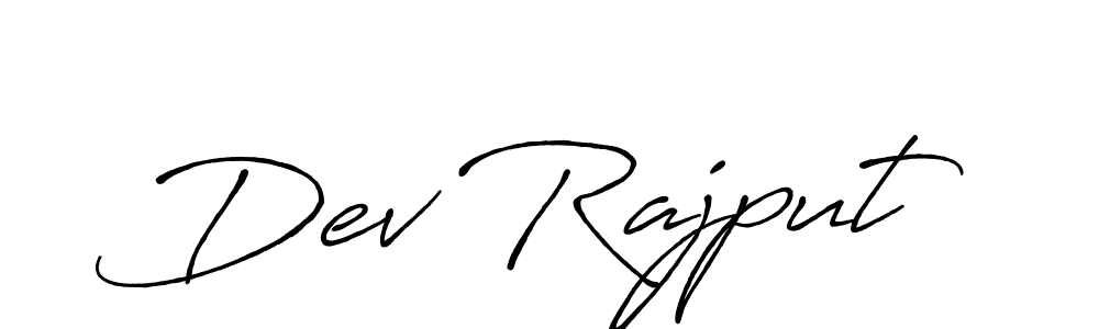 Create a beautiful signature design for name Dev Rajput. With this signature (Antro_Vectra_Bolder) fonts, you can make a handwritten signature for free. Dev Rajput signature style 7 images and pictures png