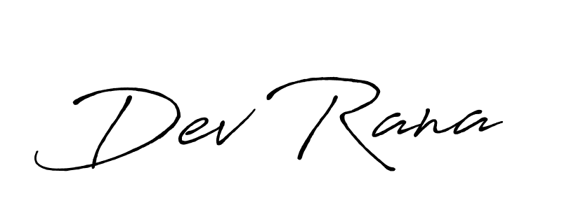 Dev Rana stylish signature style. Best Handwritten Sign (Antro_Vectra_Bolder) for my name. Handwritten Signature Collection Ideas for my name Dev Rana. Dev Rana signature style 7 images and pictures png