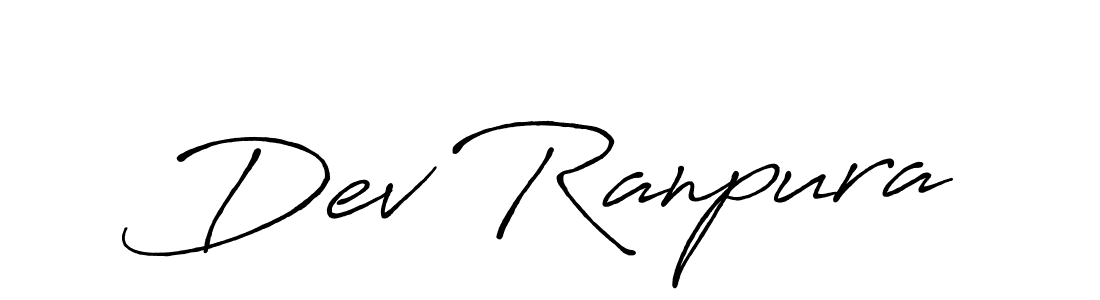 Use a signature maker to create a handwritten signature online. With this signature software, you can design (Antro_Vectra_Bolder) your own signature for name Dev Ranpura. Dev Ranpura signature style 7 images and pictures png