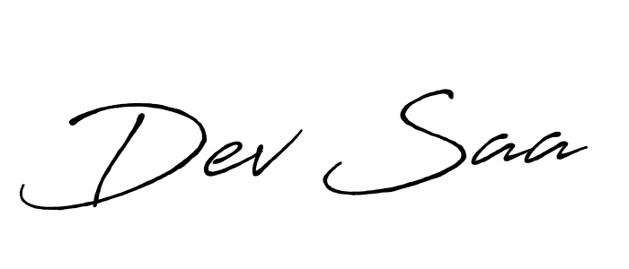 Dev Saa stylish signature style. Best Handwritten Sign (Antro_Vectra_Bolder) for my name. Handwritten Signature Collection Ideas for my name Dev Saa. Dev Saa signature style 7 images and pictures png