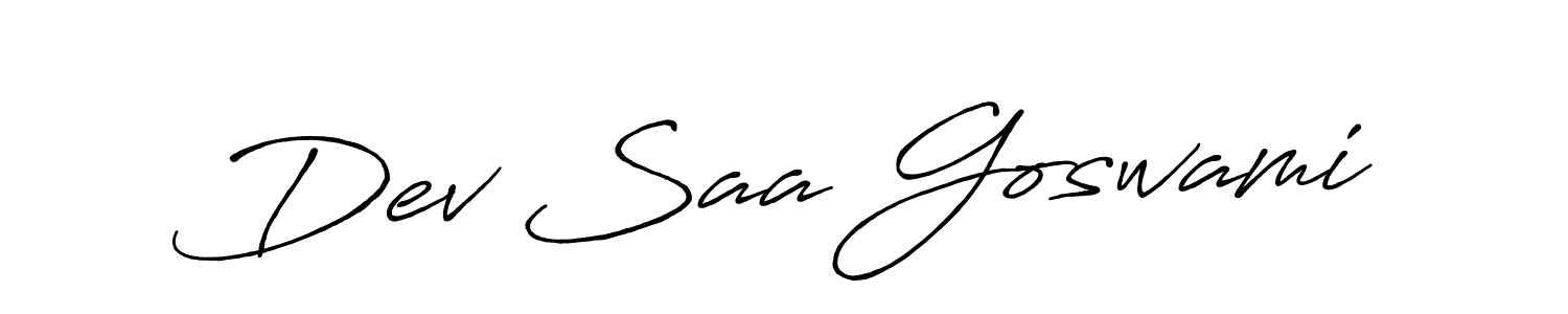 Also You can easily find your signature by using the search form. We will create Dev Saa Goswami name handwritten signature images for you free of cost using Antro_Vectra_Bolder sign style. Dev Saa Goswami signature style 7 images and pictures png