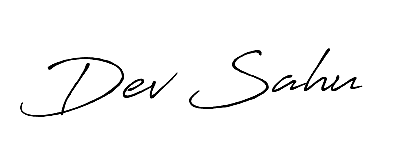 Dev Sahu stylish signature style. Best Handwritten Sign (Antro_Vectra_Bolder) for my name. Handwritten Signature Collection Ideas for my name Dev Sahu. Dev Sahu signature style 7 images and pictures png