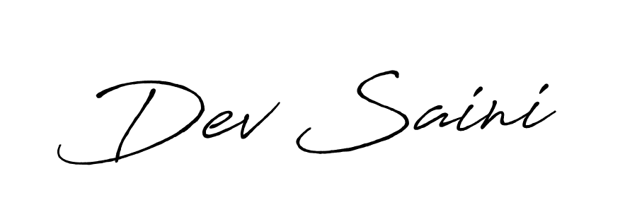 Once you've used our free online signature maker to create your best signature Antro_Vectra_Bolder style, it's time to enjoy all of the benefits that Dev Saini name signing documents. Dev Saini signature style 7 images and pictures png