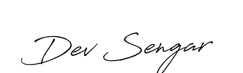 How to make Dev Sengar signature? Antro_Vectra_Bolder is a professional autograph style. Create handwritten signature for Dev Sengar name. Dev Sengar signature style 7 images and pictures png