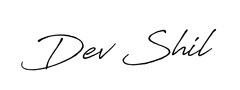 Make a beautiful signature design for name Dev Shil. With this signature (Antro_Vectra_Bolder) style, you can create a handwritten signature for free. Dev Shil signature style 7 images and pictures png