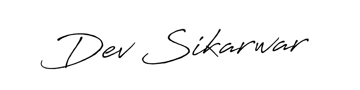 Make a beautiful signature design for name Dev Sikarwar. Use this online signature maker to create a handwritten signature for free. Dev Sikarwar signature style 7 images and pictures png