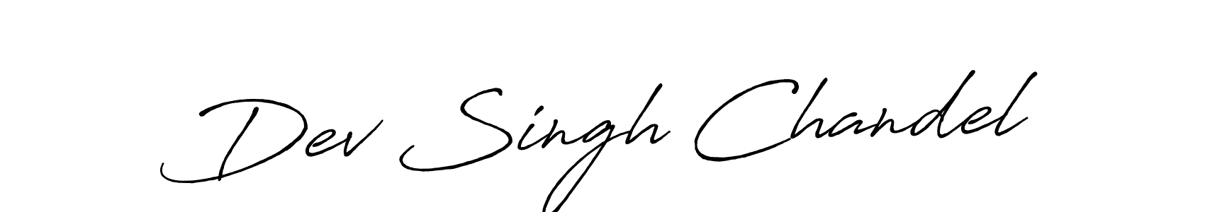 Create a beautiful signature design for name Dev Singh Chandel. With this signature (Antro_Vectra_Bolder) fonts, you can make a handwritten signature for free. Dev Singh Chandel signature style 7 images and pictures png
