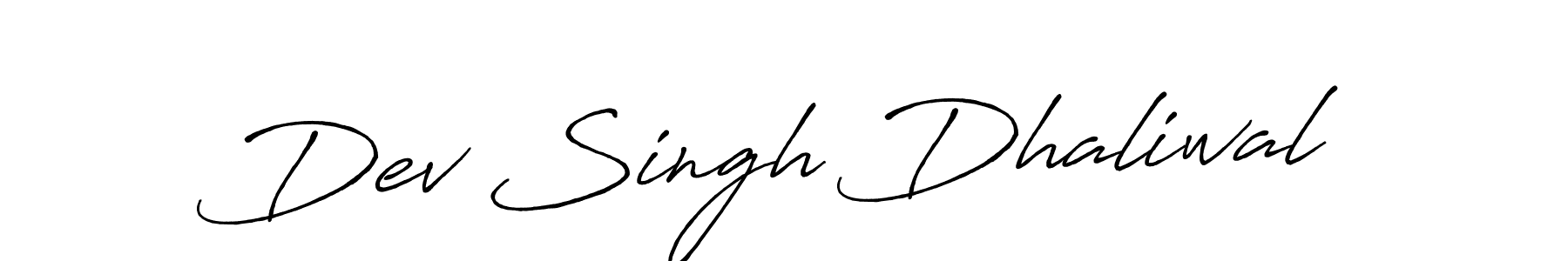 Also we have Dev Singh Dhaliwal name is the best signature style. Create professional handwritten signature collection using Antro_Vectra_Bolder autograph style. Dev Singh Dhaliwal signature style 7 images and pictures png