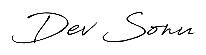Discover the perfect balance of readability and style for Dev Sonu with Antro_Vectra_Bolder font. Create your dream signature today. Dev Sonu signature style 7 images and pictures png