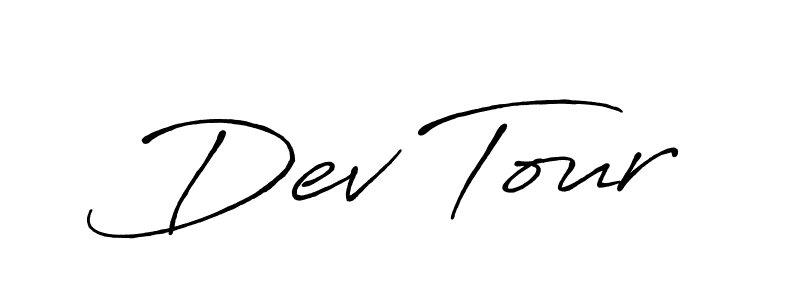 Also You can easily find your signature by using the search form. We will create Dev Tour name handwritten signature images for you free of cost using Antro_Vectra_Bolder sign style. Dev Tour signature style 7 images and pictures png