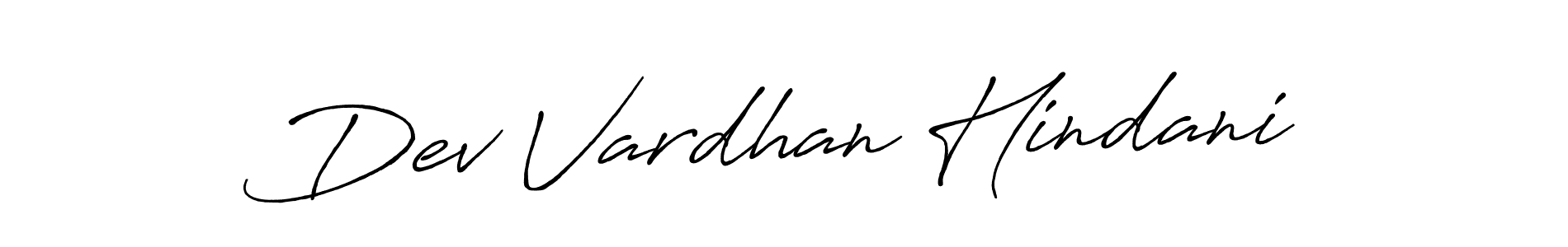 How to make Dev Vardhan Hindani name signature. Use Antro_Vectra_Bolder style for creating short signs online. This is the latest handwritten sign. Dev Vardhan Hindani signature style 7 images and pictures png