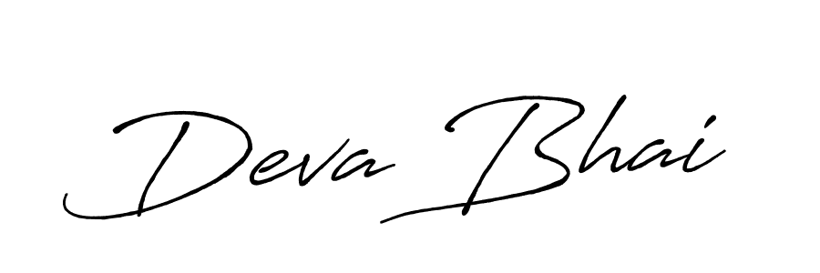 You can use this online signature creator to create a handwritten signature for the name Deva Bhai. This is the best online autograph maker. Deva Bhai signature style 7 images and pictures png