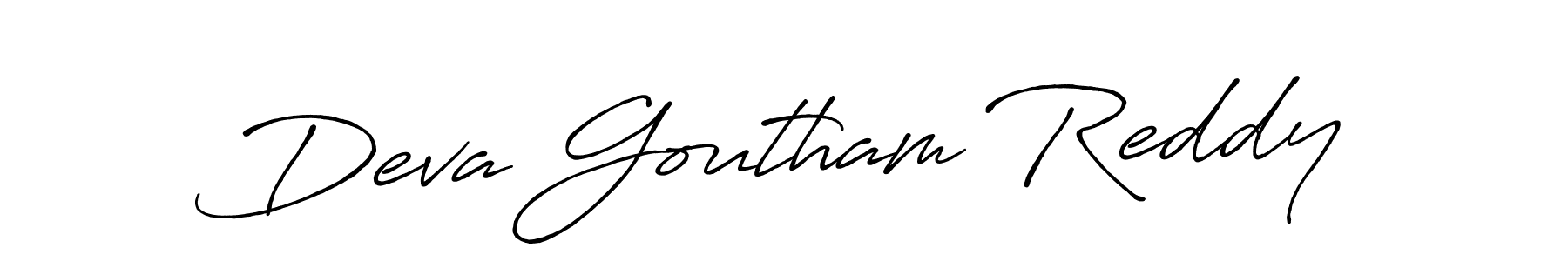 Also we have Deva Goutham Reddy name is the best signature style. Create professional handwritten signature collection using Antro_Vectra_Bolder autograph style. Deva Goutham Reddy signature style 7 images and pictures png