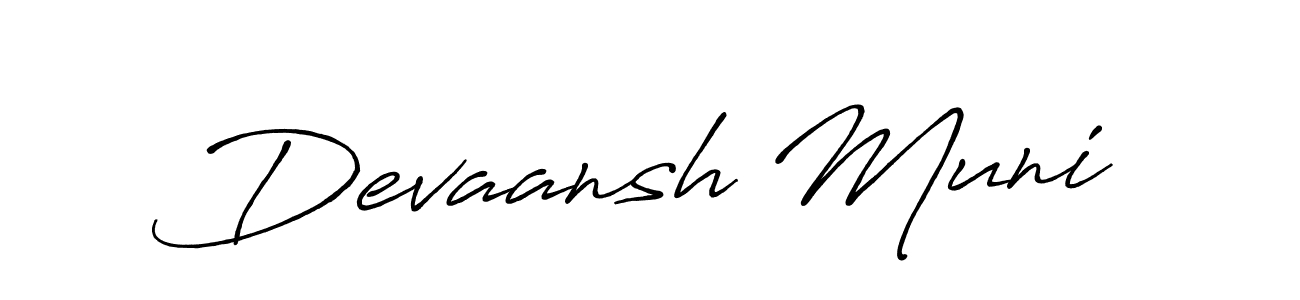Also You can easily find your signature by using the search form. We will create Devaansh Muni name handwritten signature images for you free of cost using Antro_Vectra_Bolder sign style. Devaansh Muni signature style 7 images and pictures png