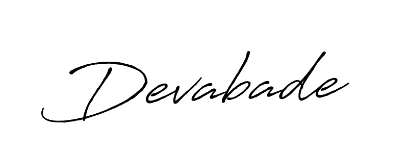 How to make Devabade signature? Antro_Vectra_Bolder is a professional autograph style. Create handwritten signature for Devabade name. Devabade signature style 7 images and pictures png