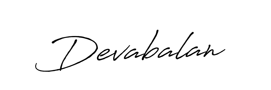 How to make Devabalan name signature. Use Antro_Vectra_Bolder style for creating short signs online. This is the latest handwritten sign. Devabalan signature style 7 images and pictures png