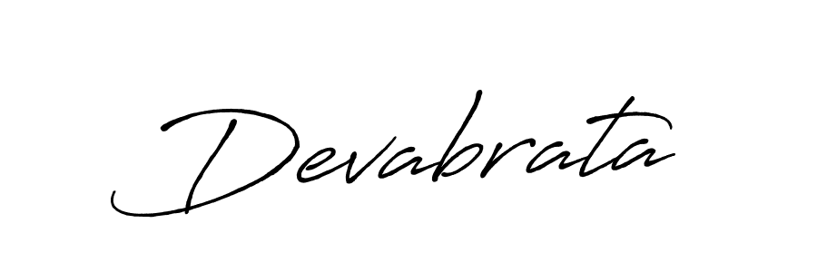 Devabrata stylish signature style. Best Handwritten Sign (Antro_Vectra_Bolder) for my name. Handwritten Signature Collection Ideas for my name Devabrata. Devabrata signature style 7 images and pictures png