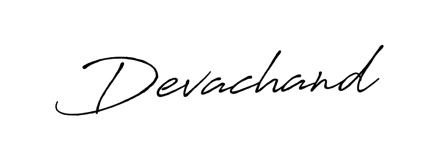 Create a beautiful signature design for name Devachand. With this signature (Antro_Vectra_Bolder) fonts, you can make a handwritten signature for free. Devachand signature style 7 images and pictures png