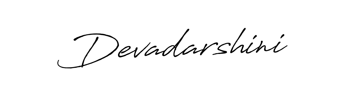 Devadarshini stylish signature style. Best Handwritten Sign (Antro_Vectra_Bolder) for my name. Handwritten Signature Collection Ideas for my name Devadarshini. Devadarshini signature style 7 images and pictures png