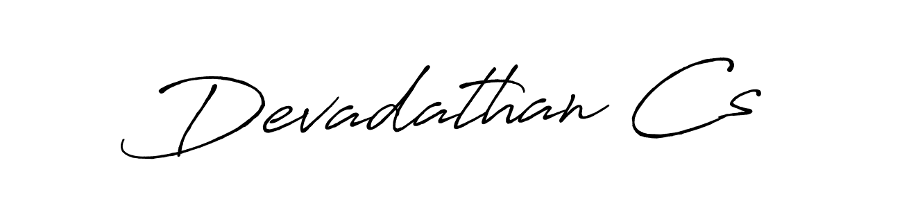 Also we have Devadathan Cs name is the best signature style. Create professional handwritten signature collection using Antro_Vectra_Bolder autograph style. Devadathan Cs signature style 7 images and pictures png